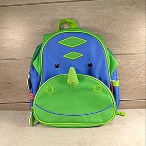 Skip Hop Zoo Dakota Dinosaur Little Kid Backpack Rare Like New